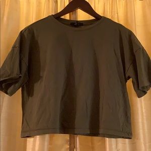 Forever 21 olive green crop top